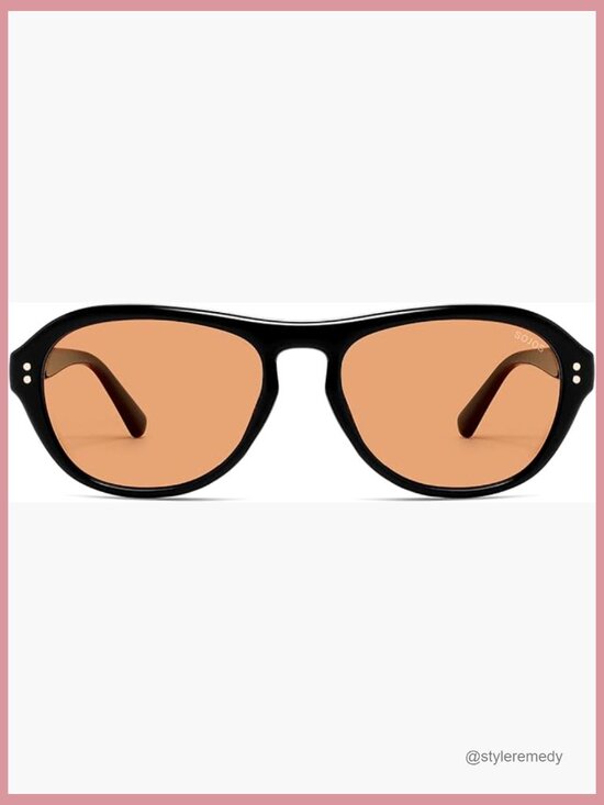 Retro Polarized Aviator Sunglasses with UV400 Protection main image 5